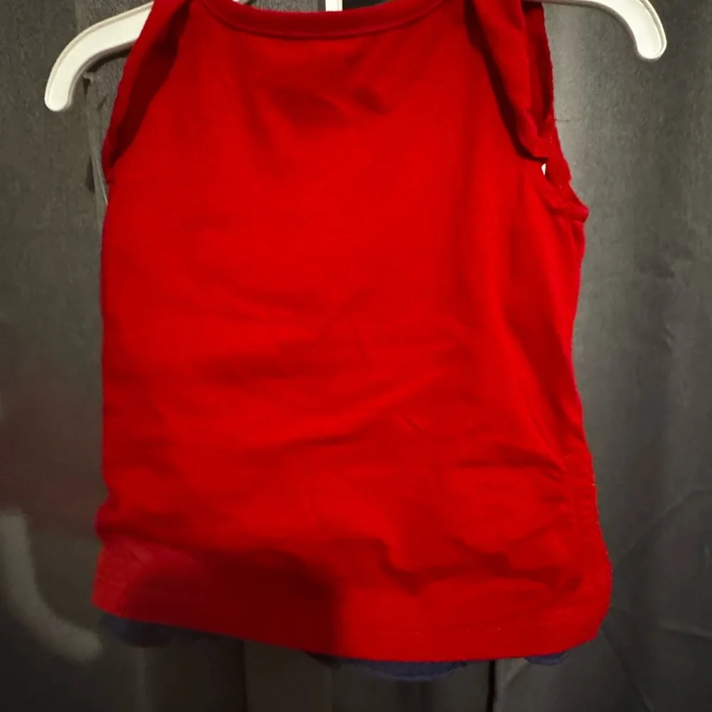 Sweet Land of Liberty Red Kids Tank Top and shorts set size 2T - Picture 6 of 7